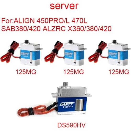 Gartt 125MG DS590HV Digital Coreless Swashplate Servo For 450PRO/L 470L ALZRC X360 SAB 380/420 500 RC Helicopter