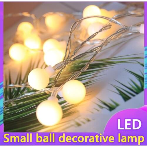 LED Lighting Chain Remote Control Small Ball Battery Lighting Chain Ins Wedding Decorative Lights Christmas Flashing Lights