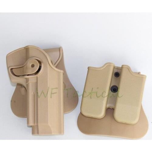 Tactical IMI Defense Retention Roto Beretta Gun Holster Double Magazine Pouch For Beretta 92 96 M9 M92