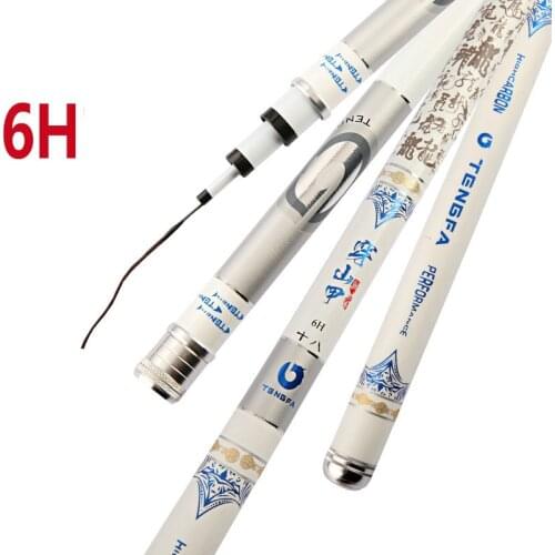 Carbon Fiber Telescopic Wedkarstwo Olta 6H Hand Pole Fishing Rod 3.6M-6.3M Travel Ultra Light Carp Fishing Peche Feeder De Pesca
