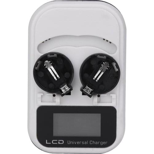 3.6V LCD EU Plug Button Battery Charger Recharging for LIR2016/LIR2025/LIR2032/ML2016/ML2025/ML2032 Indicator intelligent 2-Slot