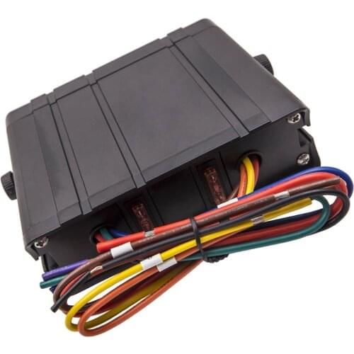 Universal 80A Rocker Switch Box Strobe Red Light 6-Gang Switch Panel