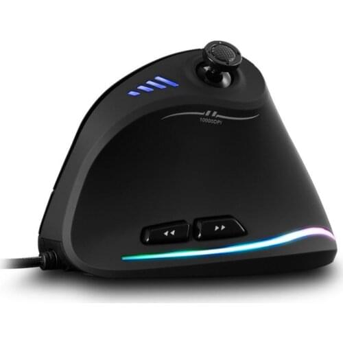 ZELOTES Vertical Gaming Mouse Programmable 11 Buttons USB Wired RGB Optical Remote Ergonomic Mouse Gamer Mice For PUBG LOL