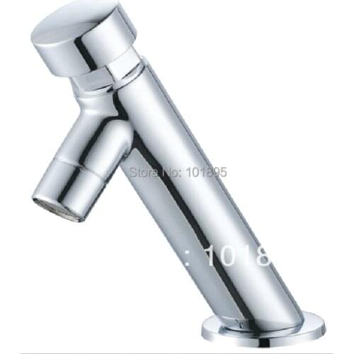 X10041 - Luxury Deck Mounted Self Closing Water Tap Brass Time Delay Faucet