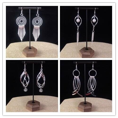 New style hot sale Bohemian retro ethnic style Miao silver earrings for women Simple and versatile Earrings fashion jewelry