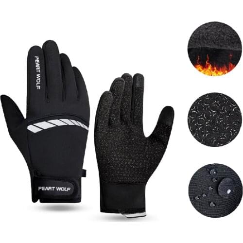 Winter New Style Touch Screen Ski Gloves Windproof Water Repellent Men Women Outdoor Sports Bike Cold-Proof Thick Warm Gloves