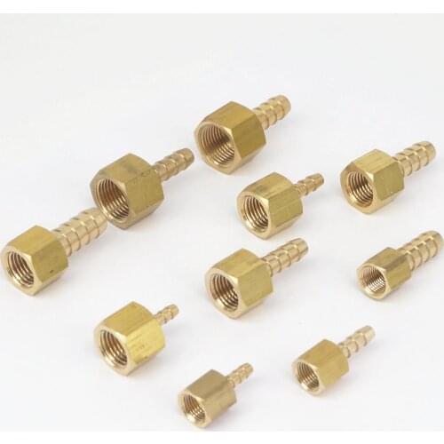 1/8" 1/4" 3/8" NPT Female x 1/8" 3/16" 1/4" 5/16" 3/8" Hose Barb Tail Brass Fuel Fittings Connectors Adapters 229 PSI