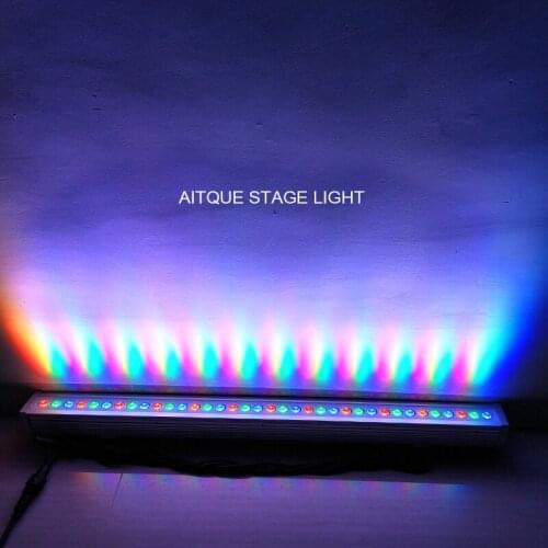 10lot Outdoor led spotlight 36x3w rgb led stage light dmx wallwasher aluminum ip65 wall washer