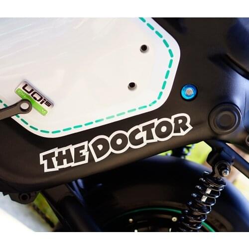 2pcs Car Styling Vinyl Decals Motorcycle Auto Body Head Sticker for GP The Doctor 26x4.6cm