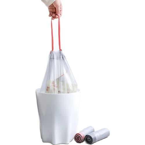30pc/Roll Portable plastic bag Disposable Shopping pouch Trash Can Storage rubbish disposal Thicken bathroom kitchen Supplies