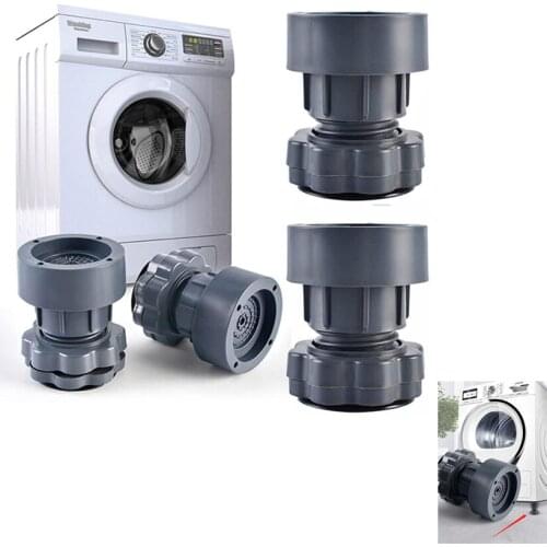 4-piece Washing Machine Floor Mat Foot Pads Furniture Adjustable Heighten Feet Pad Anti-skid Anti Vibration For Tables Chairs