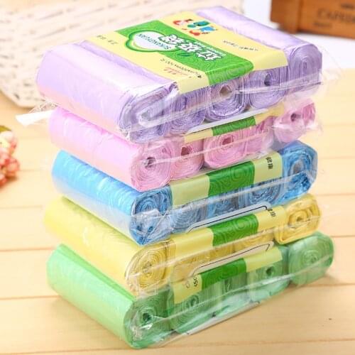 5 Rolls Of Disposable Household High-quality Garbage Bags Multicolor Convenient For Home Waste Trash Bag Poubelle De Cuisine
