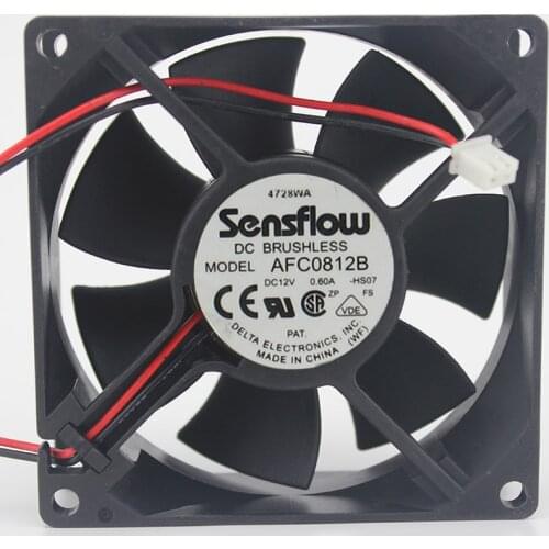8cm Double Ball 8025 Server Fan 12V 0.60A AFC0812B 8cm