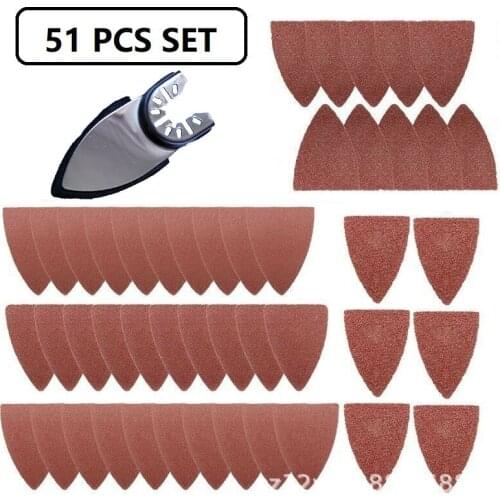 ABS Multi Tool Sand Paper New 51PcsPractical Accessories Multifunctional Professional Finger Sanding Pad Oscillating Sheets