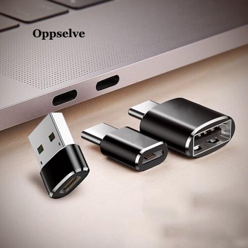 OTG Adapter Converter Micro USB To Type-C USB To Type C For Macbook Samsung S9 S8 Oneplus 2 3 Type C To Micro USB Charger Cabo