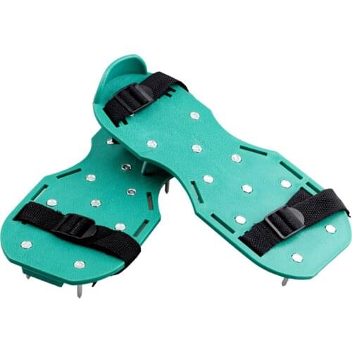 Lawn Aerator Shoes, with Adjustable Straps Heavy Duty Aerating Sandals, One Size Fits All & Easy to Use for Yard Patio Garden