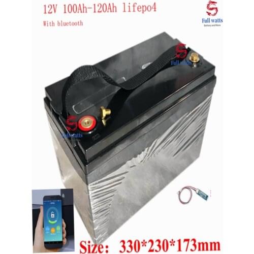 12V 100ah 120AH lifepo4 battery pack lifepo4 12V 100AH lithium battery with BMS for inverter, boat motor,RV+10A Charger