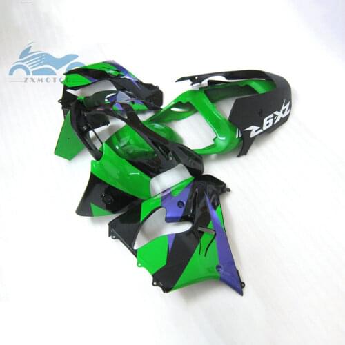 Free Custom fairing kits for KAWASAKI Ninja ZX9R 2002 2003 ABS plastic Motorcycle fairings kit 02 03 ZX 9R green purple bodywork
