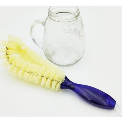 Long Handle Cleaning Bottle Brush Teapot Inner Wall Without Dead Angle Cleaning Brush Washing Cup Right Angle Brush