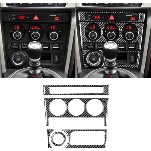 For Toyota 86 Subaru BRZ 2017-2019 Carbon Fiber Car A/C Door Gear Shift Panel Trim Decoration Stickers Car Interior Accessories