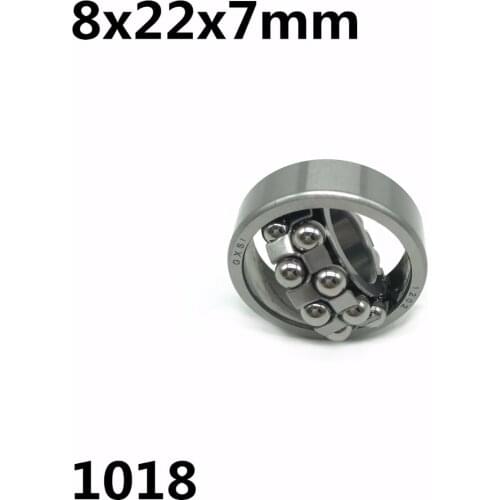 1pcs 1018 8x22x7 mm Double Row Self-aligning ball bearing High quality