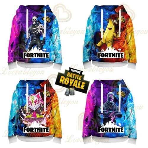 Fortnite Cartoon Jacket Tops Teen Clothes Shoot Kids Hoodies Hero Game 3D Hoodie Boys Girls Harajuku Sweatshirt