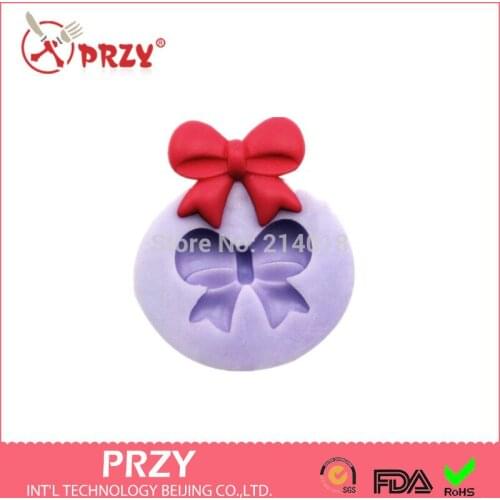 Hot bowknot modelling fondant molds wholesale chocolate silicon mold fondant Cake decoration mold