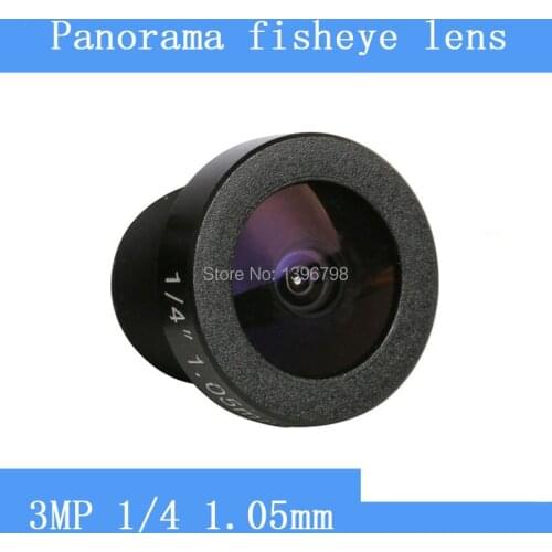 PU`Aimetis 185 degrees wide-angle CCTV Lens 3MP 1/4 HD 360 panoramic fisheye lens surveillance camera Video Cam
