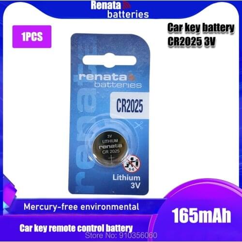RENATA Original CR2025 Button Cell Batteries 1PCS/LOT cr 2025 3V Lithium Coin Battery For Watch Calculator Weight Scale