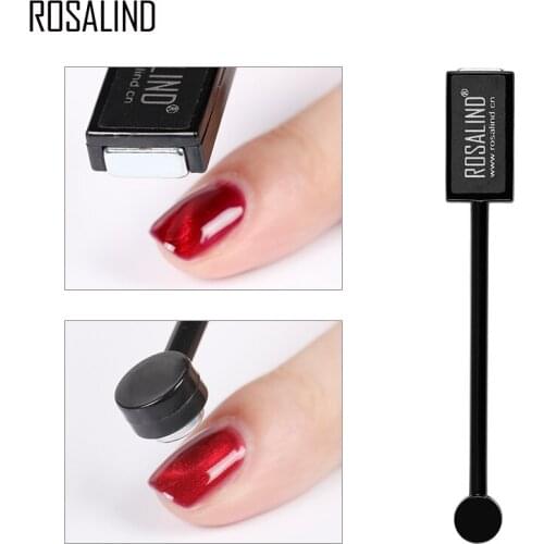 ROSALIND Magnet Stick For Cat Eye Gel Nail Polish DIY 3D Magic Effect Nail Curved Line Strip Designed Nail Art Manicure Tool