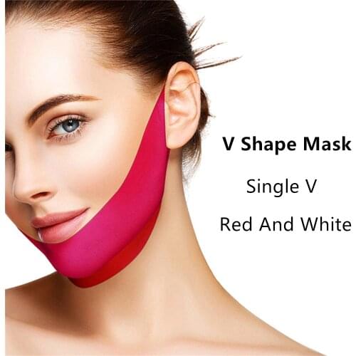 V Shape Mask Face Firming Mask Chin facial Lifting Mask Wrinkle Massage Shaper V Line Mask Slimming Beauty Skin Care Tool Lady