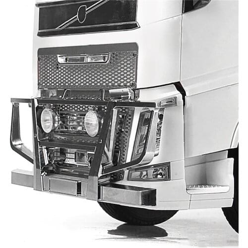 Metal Front Bumper Crash Barrier for 1/14 Tamiya Volvo RC Truck Tractor Car Accessories