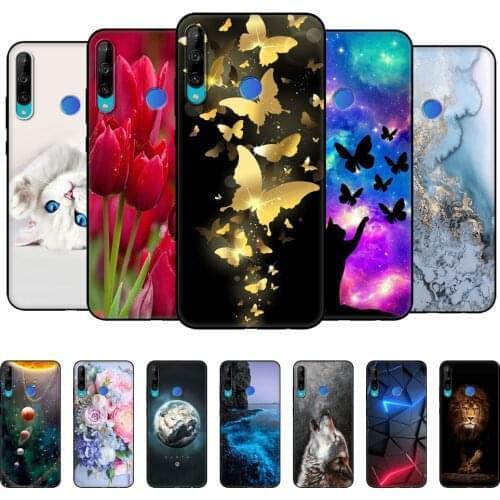 For Huawei P40 Lite E Case Soft TPU Silicon Back Phone Cover For Huawei P40Lite E P40LiteE Protective Bag Bumper black tpu case