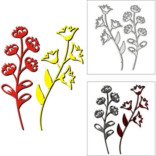 New 2021 Dainty Lily Flower Plant Metal Cutting Dies for DIY Scrapbooking and Card Making Decorative Embossing Craft No Stamps