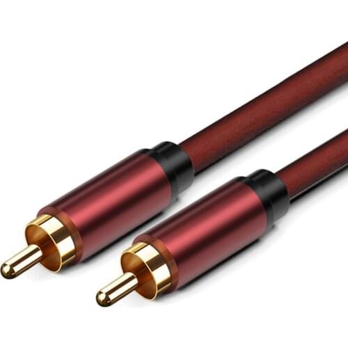 New RCA Lotus Cable Subwoofer Cable AV Cable Lotus Head Audio Cable Projection DVD TV Cable RCA to RCA 5M/16.4Ft