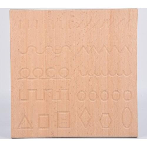 Montessori Number Learning Material Wooden Tracing Board Learn to Write 123
