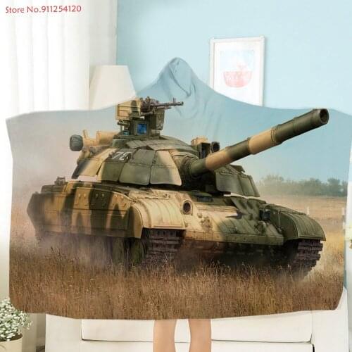 Tank Print Hoodie Plush Throw Blanket Wearable Sherpa Plush Throw Blanket Sofa Bed Cover Gift Blanket 150x200cm Coral Blanket