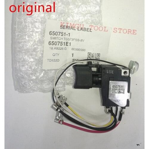 Genuine Switch 18V For Makita 650751-1 TD152D DTD152Z DTD152 DTD152Z DTD152RME 6507529 6507511