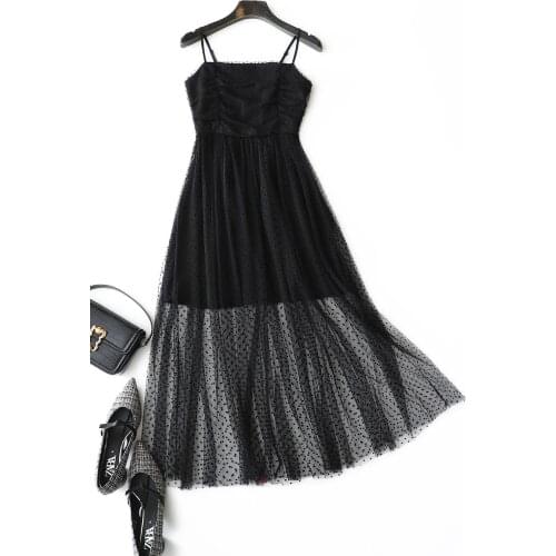 Transparent Pastel Sexy Vestidos Boho Vacation Summer Dress Women Lining Trendy Ukraine New Style Black Party Dress Robe