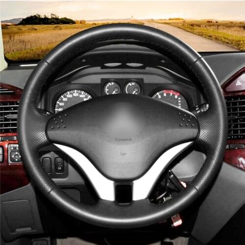 DIY Anti-Slip Wear-Resistant Steering Wheel Cover For Mitsubishi Pajero 2008-2011 V73 2011 L200 Car Interior Decoration