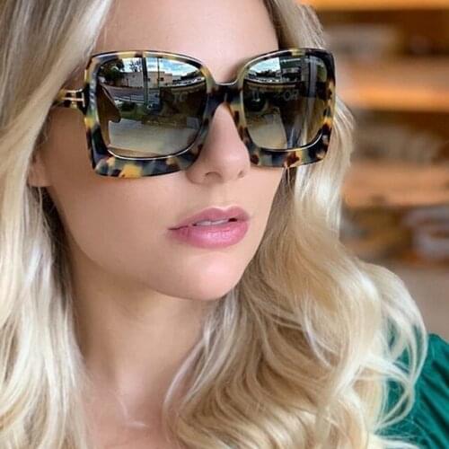 Oversize Letter T Frame Square Sunglasses For Women Vinge Retro Sun Galsses Men Luxury Brand Black Big Shades 2021 INS Fashion