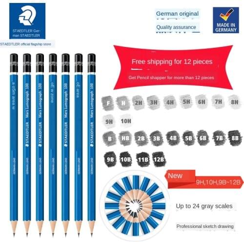 Staedtler 100 Blue Rod Writing Drawing Pencil Drawing Pencil Sketching Pencil Academy of Fine Arts Special Toddler Pencil