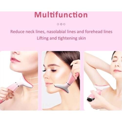 Face And Neck Beauty Device LED Photon Therapy Reduces Double Chin,Skin Care Tool,Wrinkle Removal Facial Microcurrentmas Sager