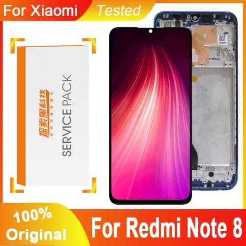 100% Original Display Replacement for Xiaomi Redmi note 8 LCD Display Touch Screen Digitizer Assembly For Redmi Note 8 Display
