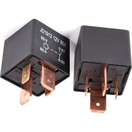 1x Waterproof Heavy Duty Relay 4Pin DC 24V 12V 80A JD1912 Automotive Car Relay Useful