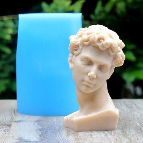 3D Silicone Soap Mold DIY Handmade Crafts Cake Making Tool Famous Sculpture Gypsum Statue Mould