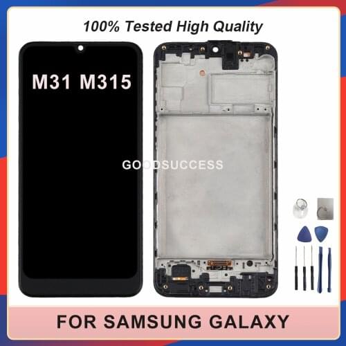 6.4'' For Samsung Galaxy M31 M315 M315F SM-M315F SM-M315F/DSN SM-M315F/DS LCD Display Touch Screen Digitizer Assembly