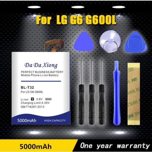 Da Da Xiong 5000mAh BL-T32 Battery for LG G6 G600L G600S H870 H871 H872 H873 LS993 US997 VS988 Phone Battery