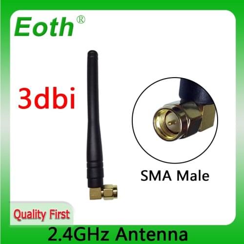 2.4Ghz Antenna wifi 3dbi SMA male Connector 2.4G antena wifi antenna wi fi white antenne waterproof antenas wi-fi