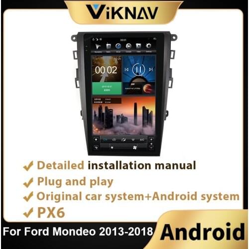 2 Din Android Car Radio Stereo Receiver Audio Video Multimedia Player For Ford Mondeo 2013-2018 auto GPS Navigation Head Unit